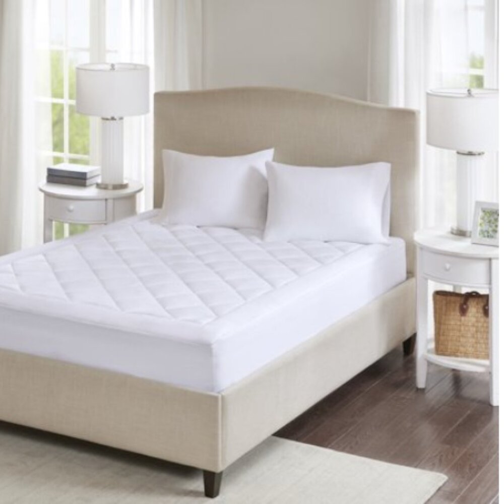 Harmony Plush Deep Pocket Waterproof Polyester King Mattress Pad